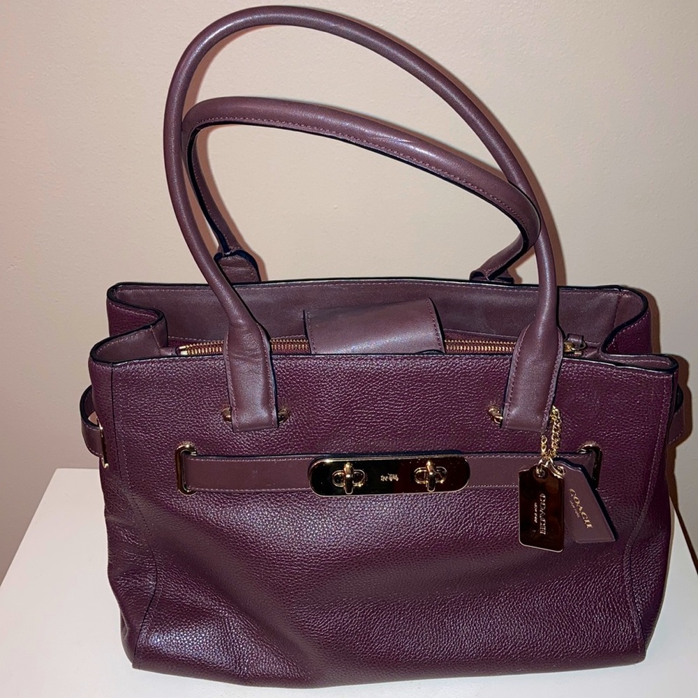 Coach Leather Carry-All Purse